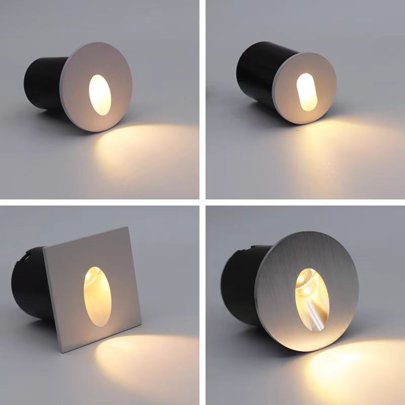 Round invisible wall lights